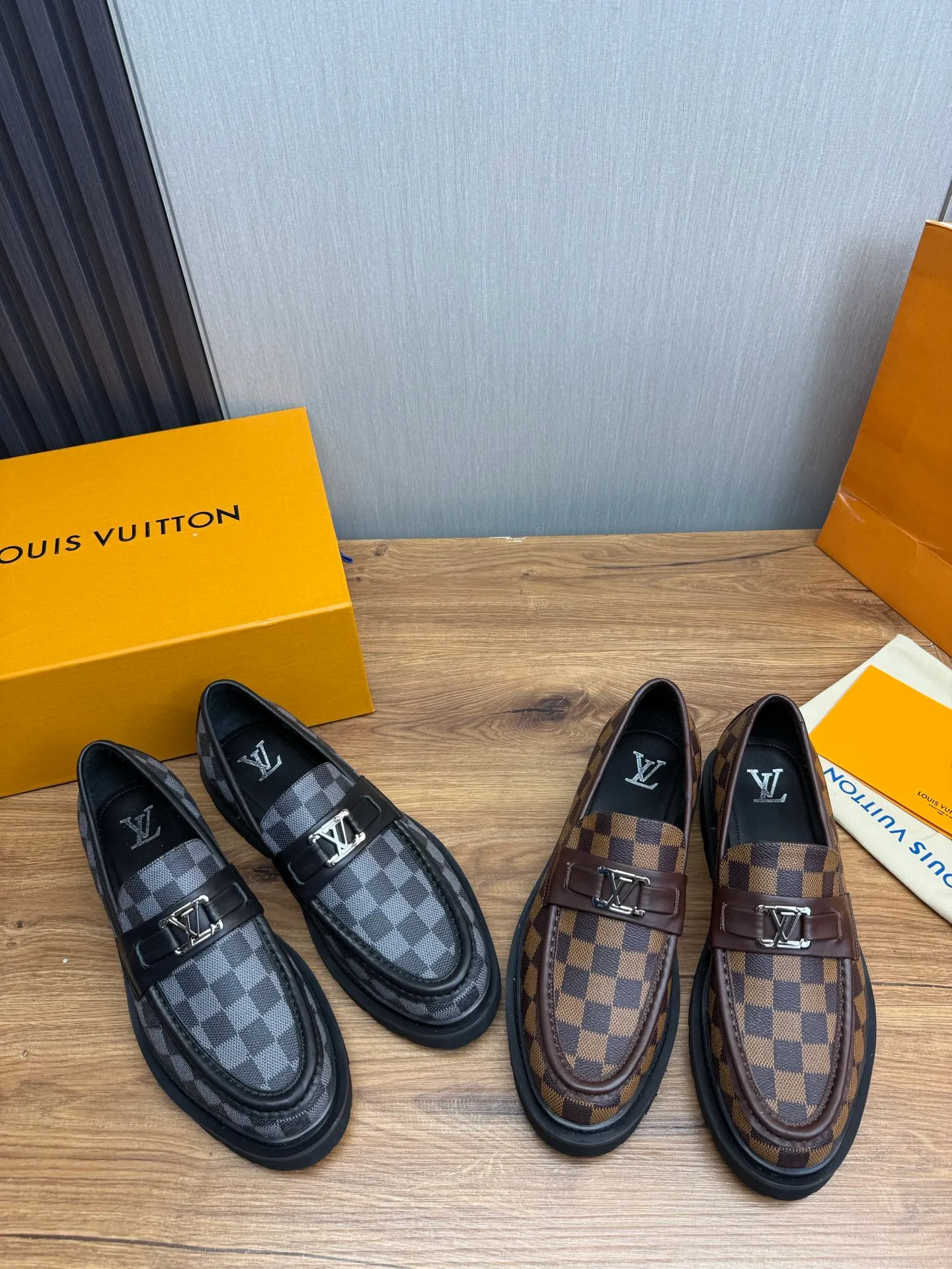 Factory 680💰 LV. Men's business casual leather shoes, all made of imported original brand leather, just to create a more comfortable wearing experience, original non-slip and wear-resistant outsole ✔️16-45 (38.45 non-returnable)